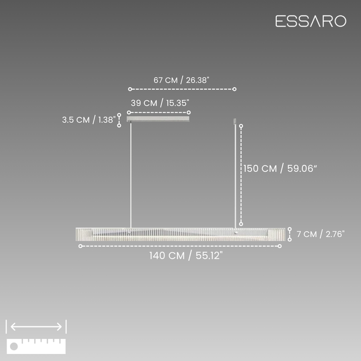 Sofia | Linear Pendant Light