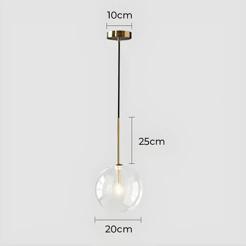 Gilda™ | Pendant light made of clear glass