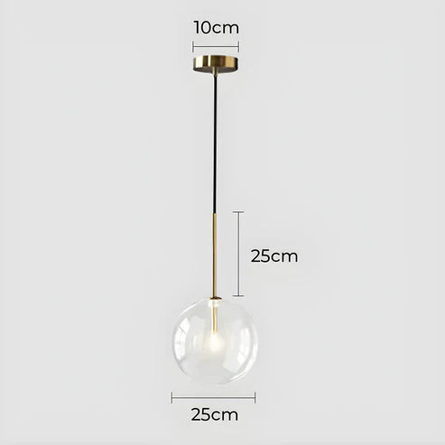 Gilda™ | Pendant light made of clear glass
