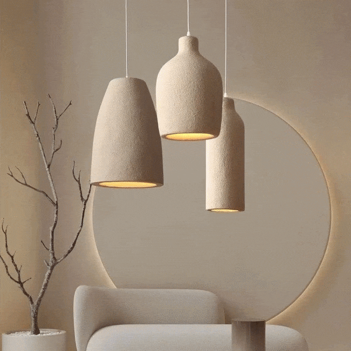 Volare™ | Geometric pendant light in cream