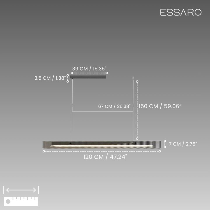 Sofia | Linear Pendant Light