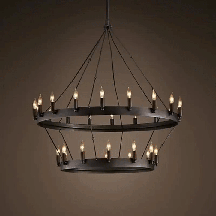 Gari™ | Vintage Round Filament Chandelier