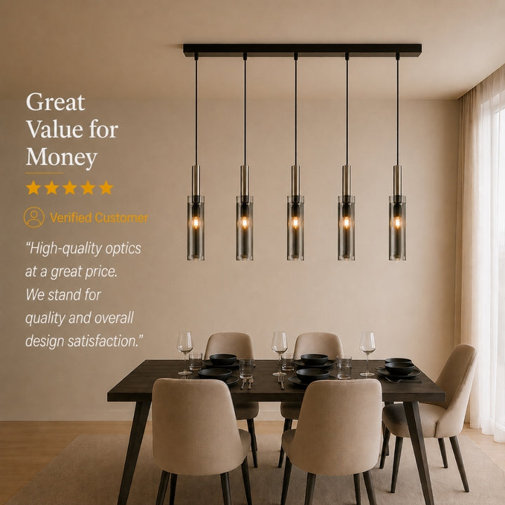 Corvina | Crystal Glass Pendant Light