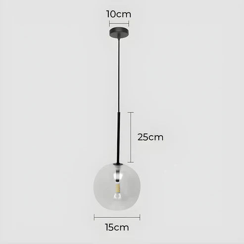 Gilda™ | Pendant light made of clear glass