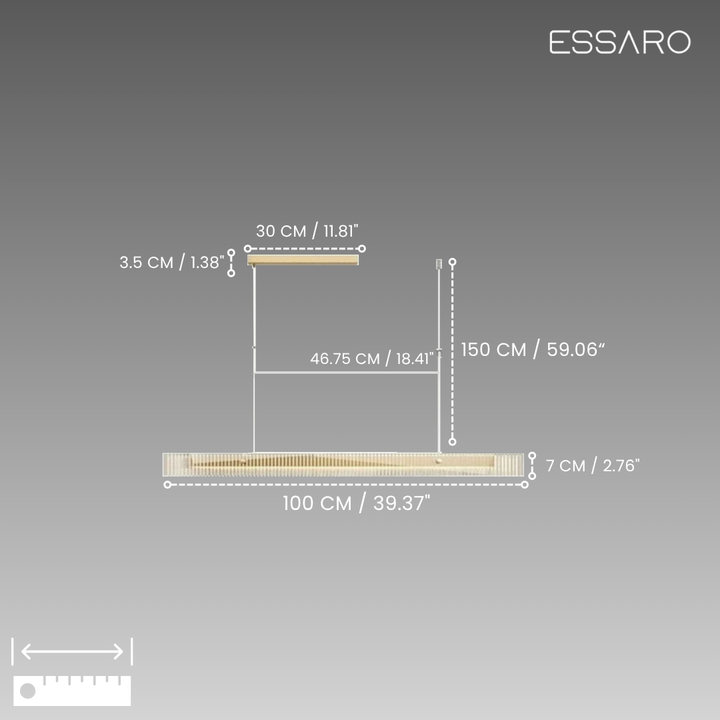 Sofia | Linear Pendant Light