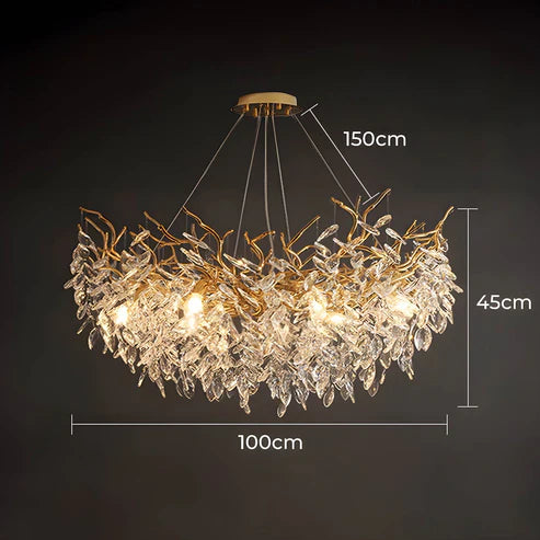 Uvento | Crystal Branch Pendant Light