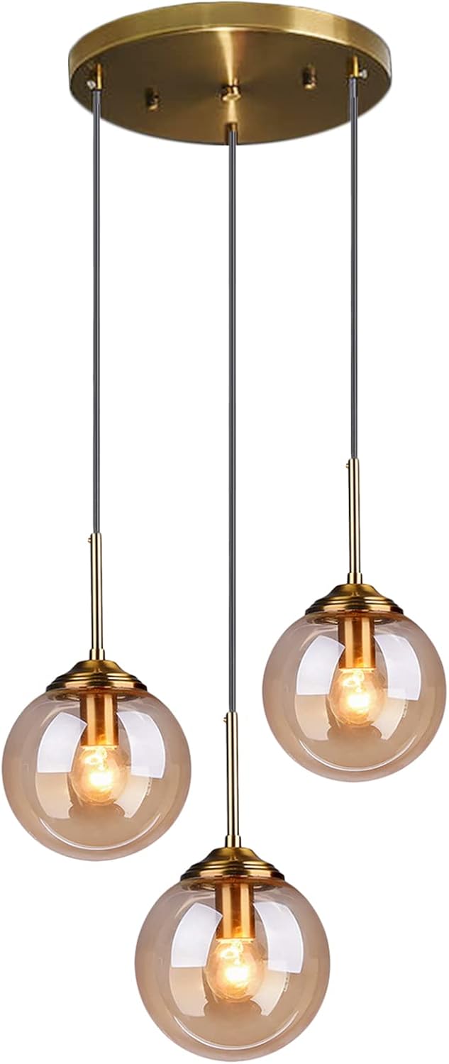 Jovian™ | Elegant glass globe pendant light