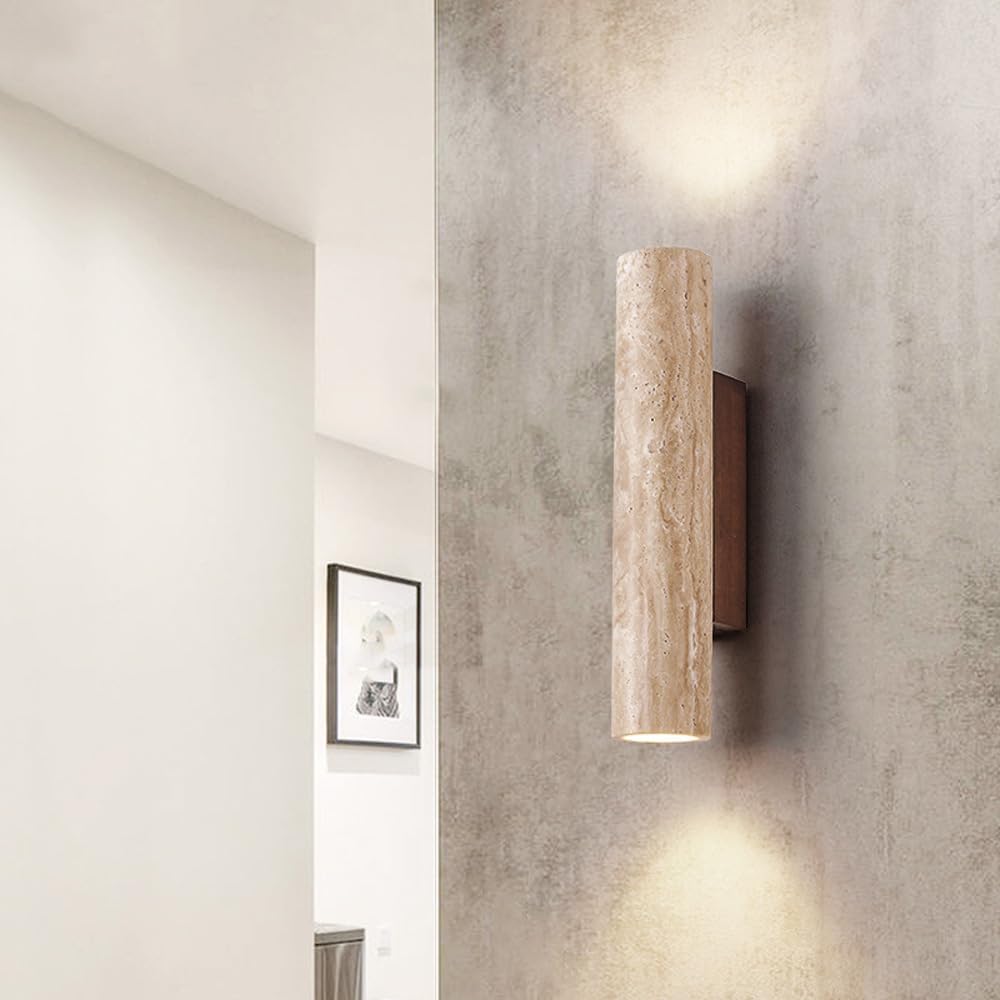 Isla™ | Modern LED wall light made of stone