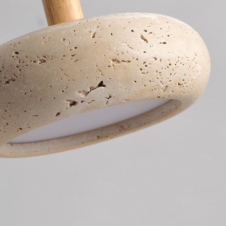 Wyla™ | LED pendant made of natural stone