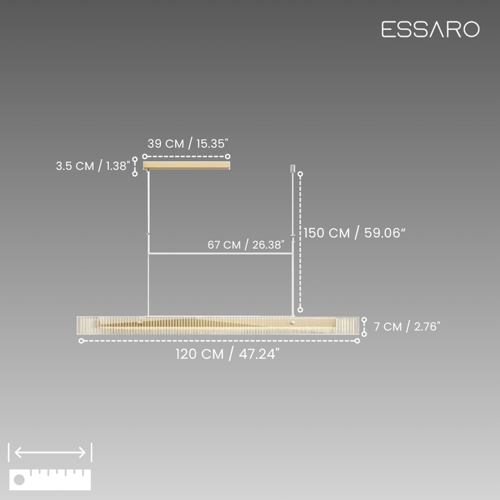 Sofia | Linear Pendant Light