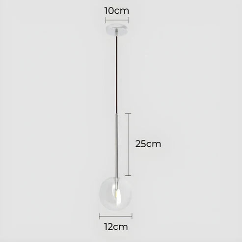 Gilda™ | Pendant light made of clear glass