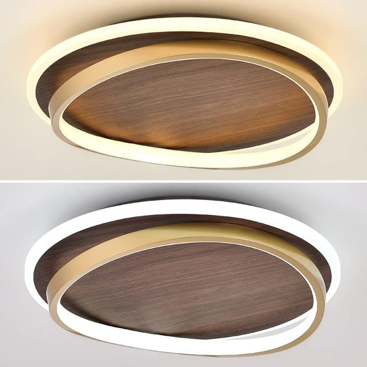 Kaia™ | Walnut LED Ceiling Light