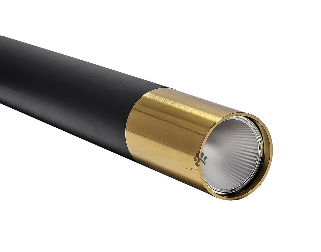 Yvida™ | Black Brass Tube Pendant Lamp