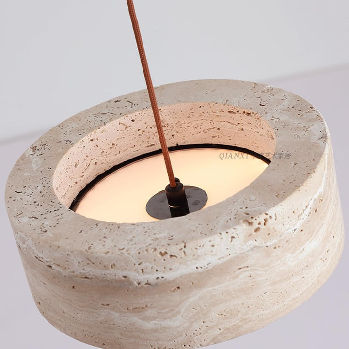 Feldor™ | LED pendant light made of stone