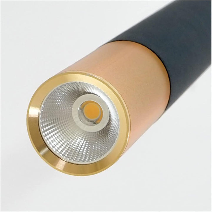 Yvida™ | Black Brass Tube Pendant Lamp