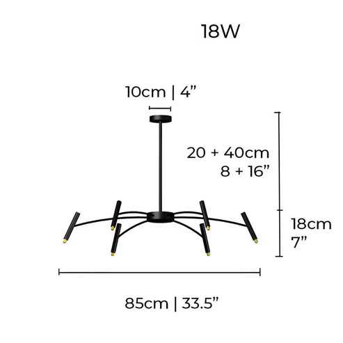 Shila™ | Modern Spider Ceiling Light