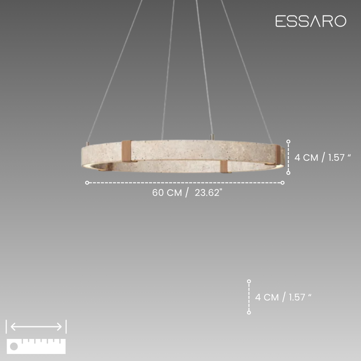 Rome | Travertine Pendant Light