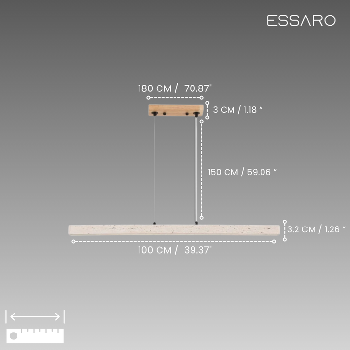 Rome | Travertine Pendant Light