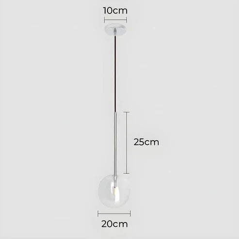 Gilda™ | Pendant light made of clear glass