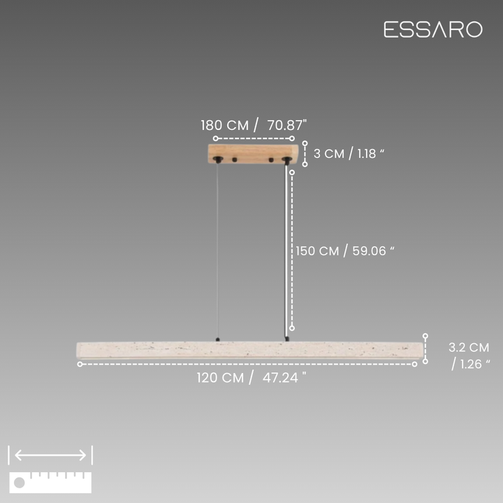 Rome | Travertine Pendant Light