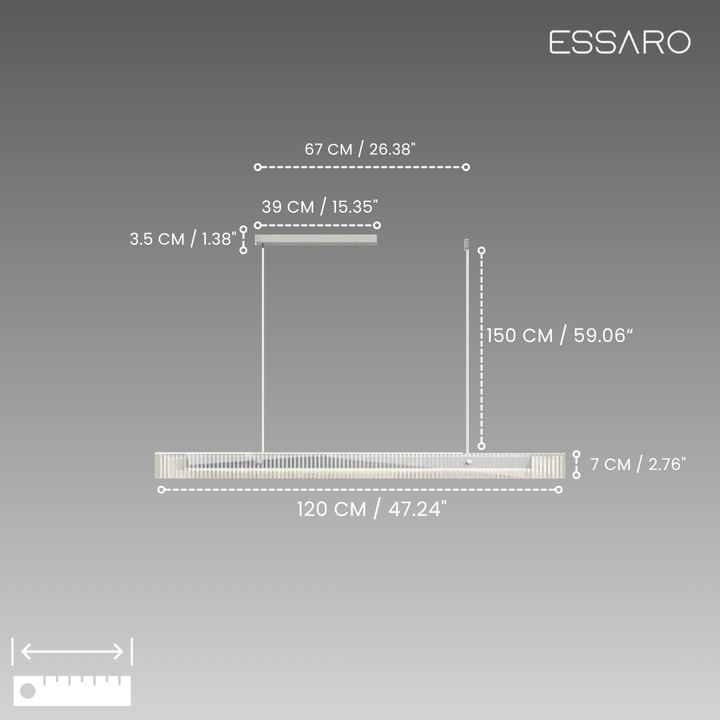 Sofia | Linear Pendant Light