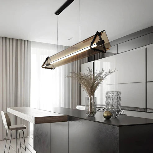 Velino™ | Industrial triangular glass lamp