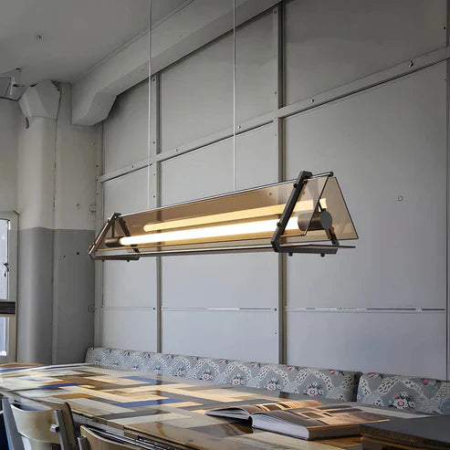 Velino™ | Industrial triangular glass lamp