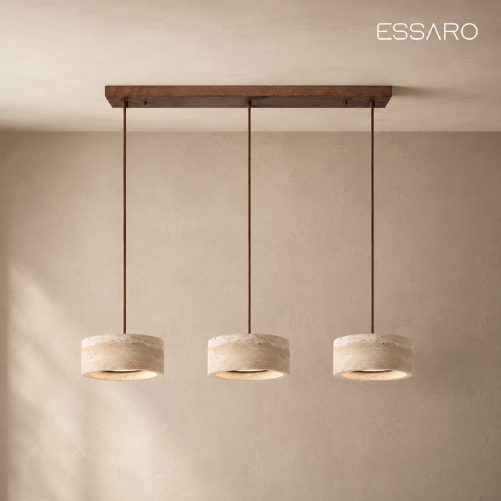 Feldor | Travertine Pendant Light
