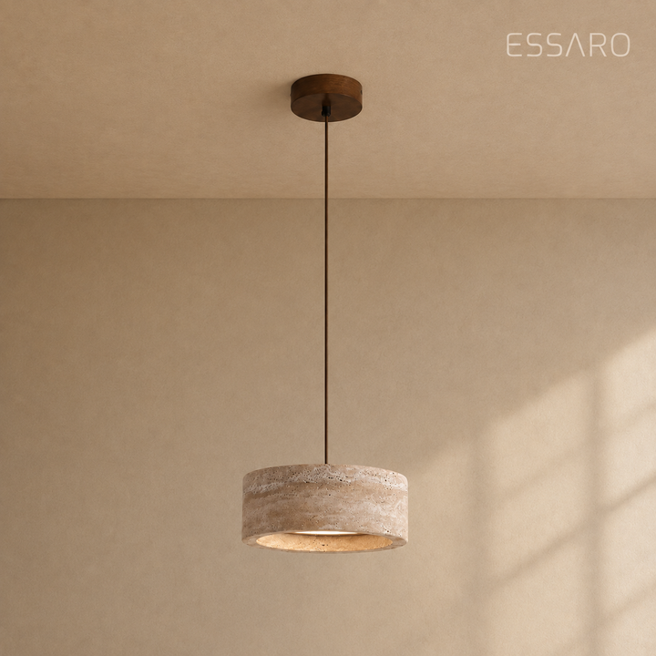 Feldor | Travertine Pendant Light