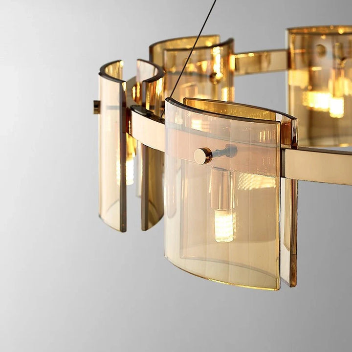 Tyro™ | Smoky Glass Modern Chandelier