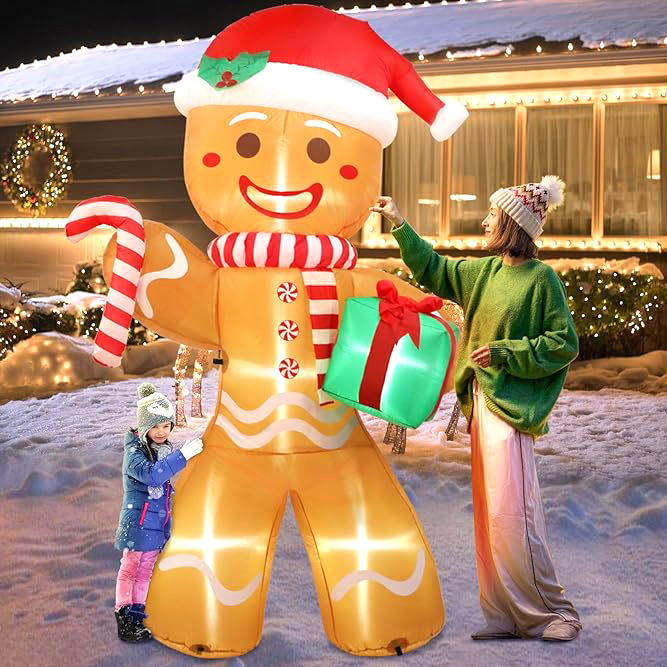 Christmas 10™ | Giant inflatable gingerbread man for the holidays