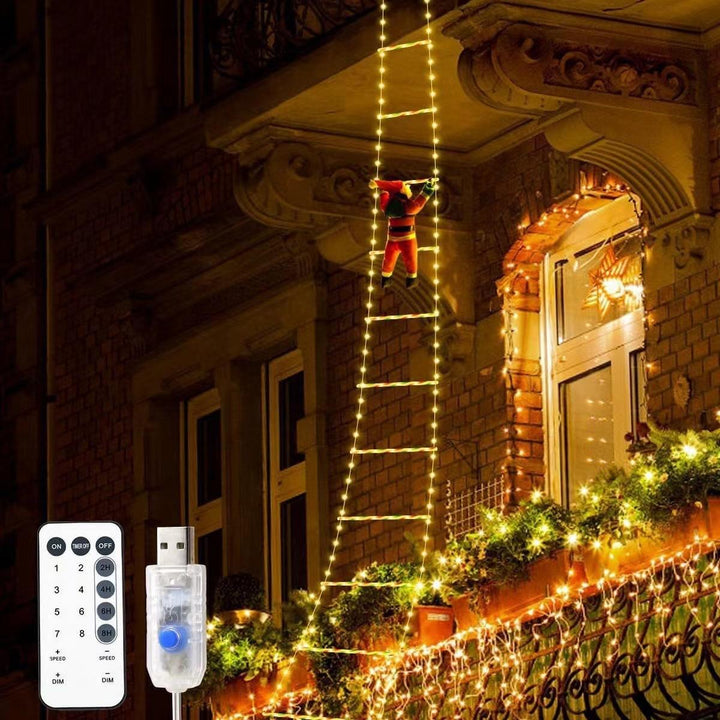 Niklas™ | Festive Santa Ladder Lights