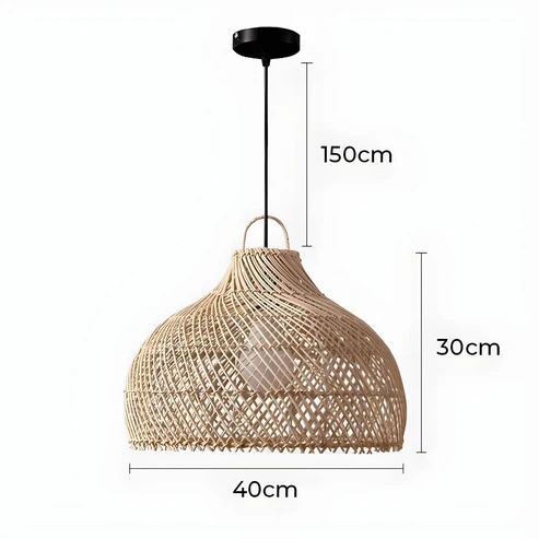 Duna™ | Vintage Rattan Pendant Light