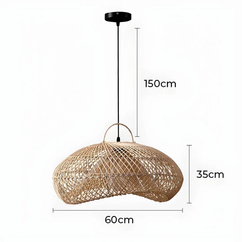 Duna™ | Vintage Rattan Pendant Light
