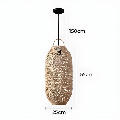 Duna™ | Vintage Rattan Pendant Light