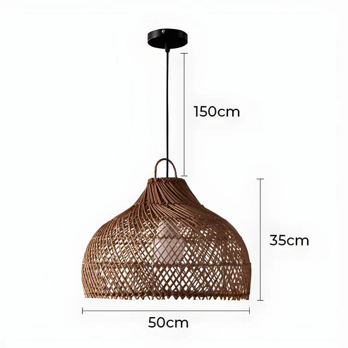 Duna™ | Vintage Rattan Pendant Light