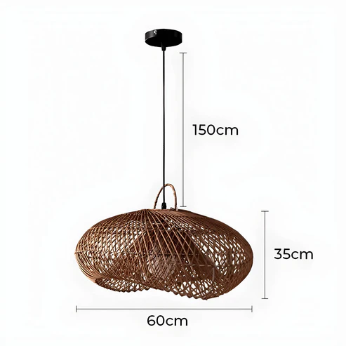 Duna™ | Vintage Rattan Pendant Light