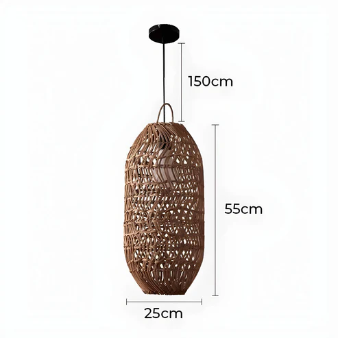 Duna™ | Vintage Rattan Pendant Light