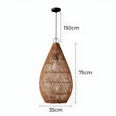 Duna™ | Vintage Rattan Pendant Light