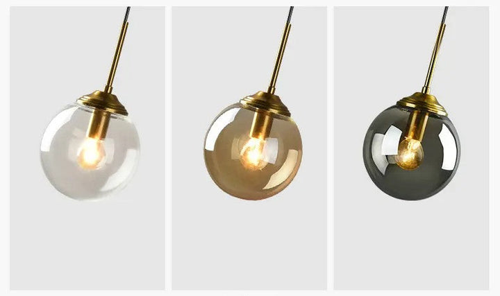 Jovian™ | Elegant glass globe pendant light