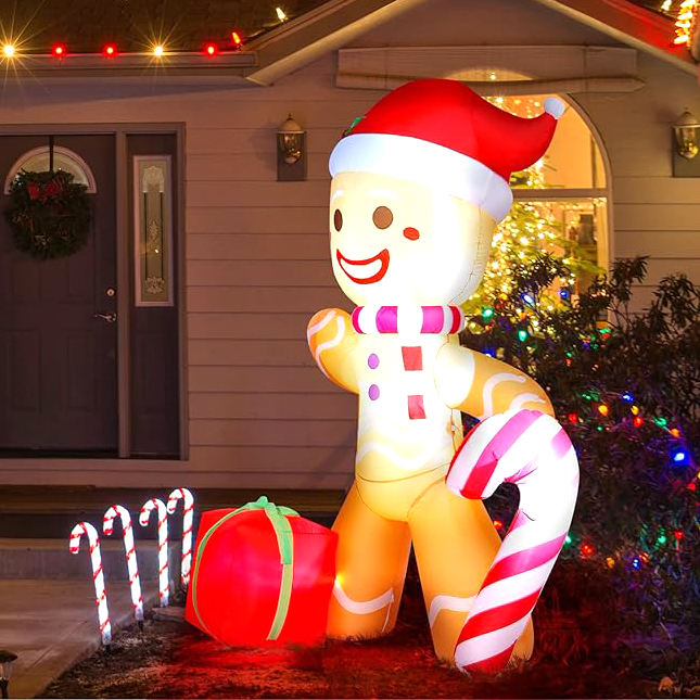 Christmas 10™ | Giant inflatable gingerbread man for the holidays