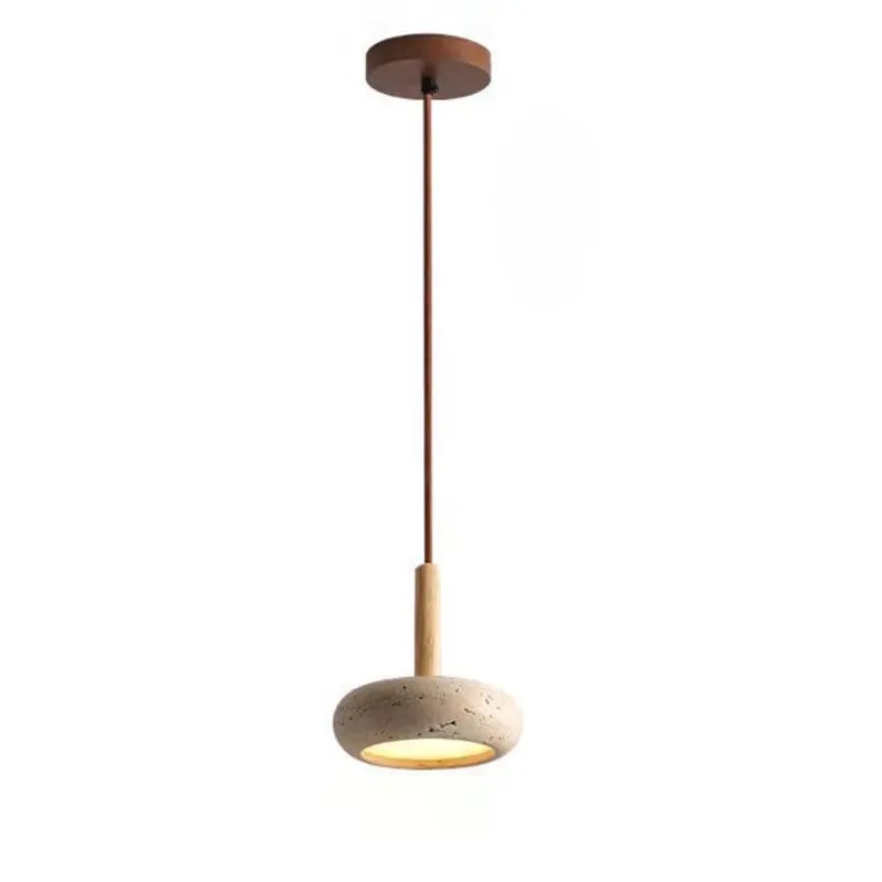 Wyla™ | LED pendant made of natural stone
