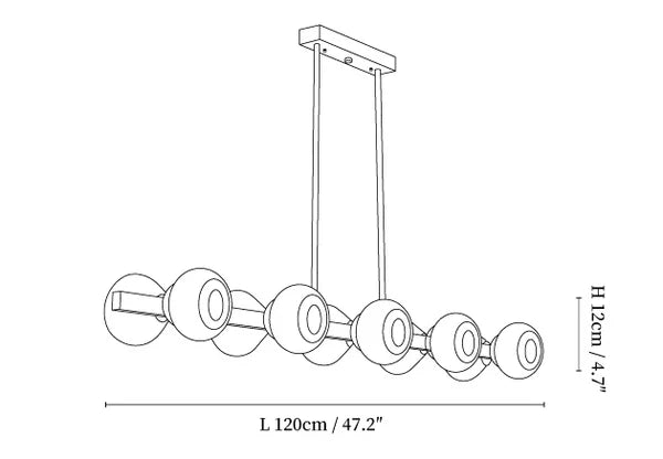 Elva™ | Luxurious Nebula Glass Chandelier