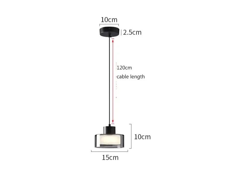 Nora™ | Elegant glass pendant