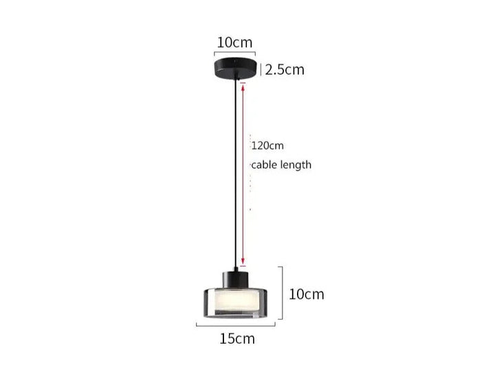 Nora™ | Elegant glass pendant