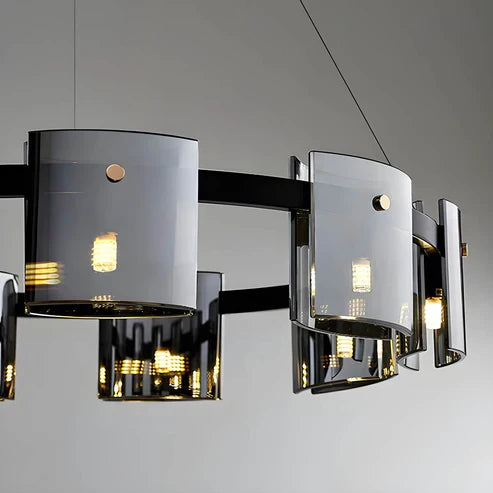 Tyro™ | Smoky Glass Modern Chandelier