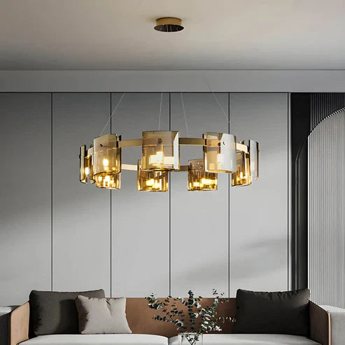 Tyro™ | Smoky Glass Modern Chandelier