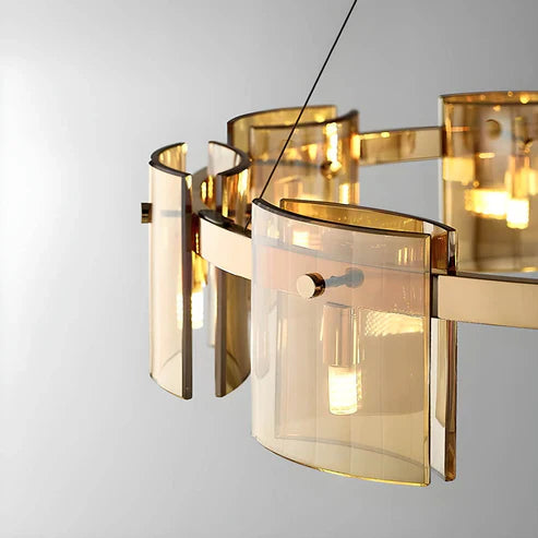 Tyro™ | Smoky Glass Modern Chandelier