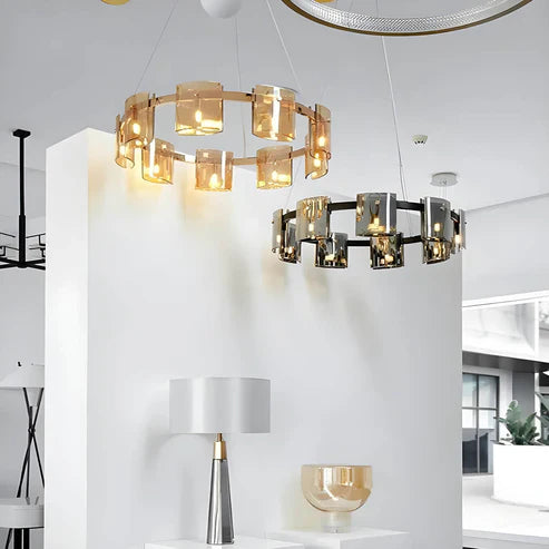 Tyro™ | Smoky Glass Modern Chandelier