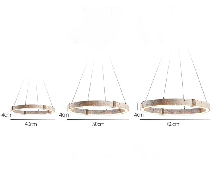 Rome™ | Chandelier made of stone and steel